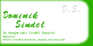 dominik sindel business card